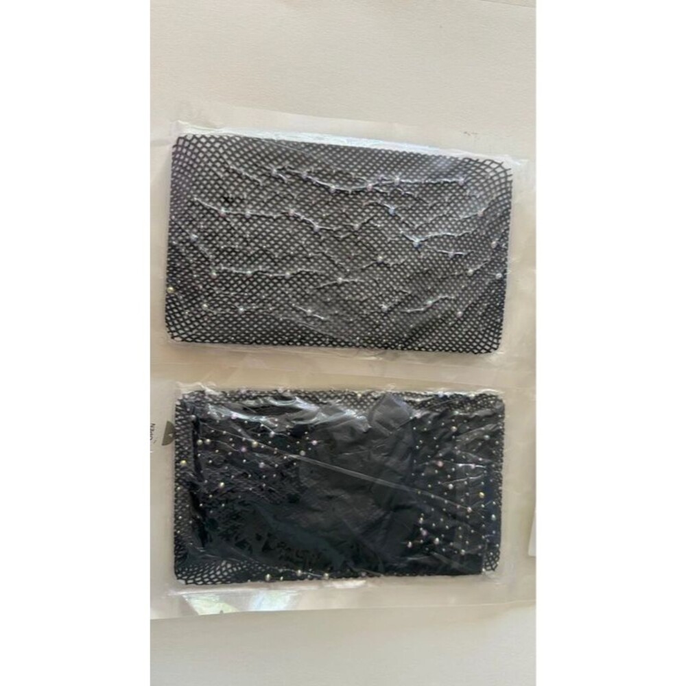 1 PC Black Fishnet Rhinestone Tights Sparkly Crystal Stockings Party Festival
